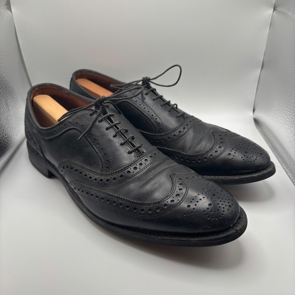 Allen Edmonds McAllister Black Wingtip Oxford Shoes Men's Size 12D